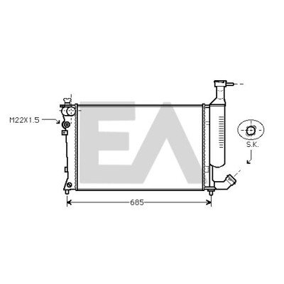 Radiateur, refroidissement du moteur