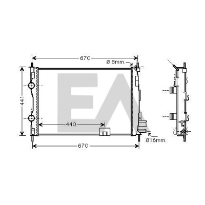 Radiateur, refroidissement du moteur