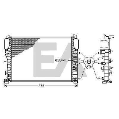 Radiateur, refroidissement du moteur