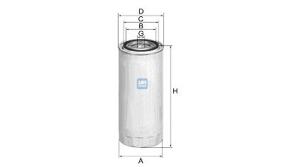 Filtre à carburant UFI 24.406.00