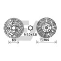 Roue du souffleur, refroidissementdu moteur