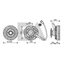 Roue du souffleur, refroidissementdu moteur