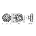 Roue du souffleur, refroidissementdu moteur