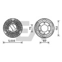 Roue du souffleur, refroidissementdu moteur