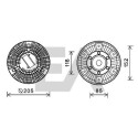 Roue du souffleur, refroidissementdu moteur