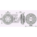 Roue du souffleur, refroidissementdu moteur