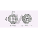 Roue du souffleur, refroidissementdu moteur