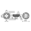 Roue du souffleur, refroidissementdu moteur
