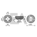 Roue du souffleur, refroidissementdu moteur