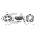 Roue du souffleur, refroidissementdu moteur