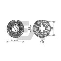 Roue du souffleur, refroidissementdu moteur