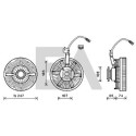 Roue du souffleur, refroidissementdu moteur
