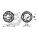 Roue du souffleur, refroidissementdu moteur