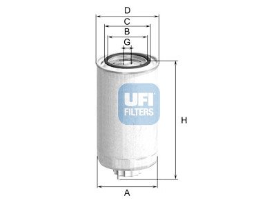 Filtre à carburant UFI 24.500.00