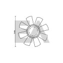 Roue du souffleur, refroidissementdu moteur