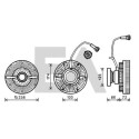 Roue du souffleur, refroidissementdu moteur