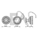Roue du souffleur, refroidissementdu moteur