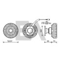 Roue du souffleur, refroidissementdu moteur