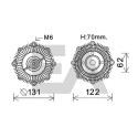 Roue du souffleur, refroidissementdu moteur