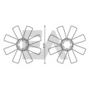 Roue du souffleur, refroidissementdu moteur