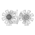 Roue du souffleur, refroidissementdu moteur