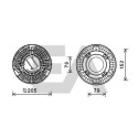 Roue du souffleur, refroidissementdu moteur