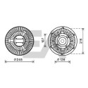 Roue du souffleur, refroidissementdu moteur