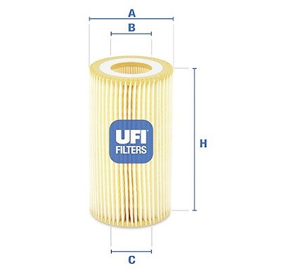 Filtre à huile UFI 25.001.00