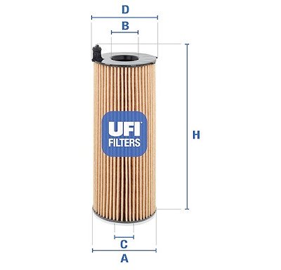 Filtre à huile UFI 25.068.00
