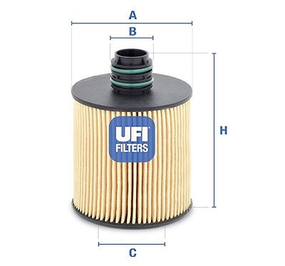 Filtre à huile UFI 25.083.00