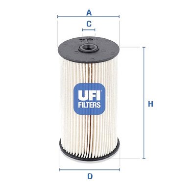 Filtre à carburant UFI 26.007.00