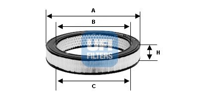 Filtre à air UFI 27.897.00