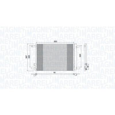 Condenseur, climatisation MAGNETI MARELLI 350203964000