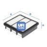Filtre à air UFI 30.454.00