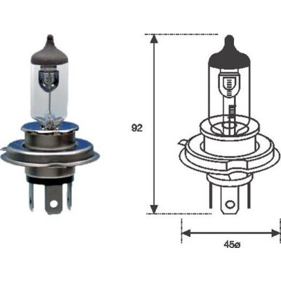 Ampoule, projecteur longue portée