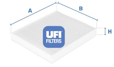 Filtre à air d'habitacle UFI 53.031.00