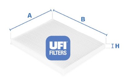 Filtre à air d'habitacle UFI 53.124.00