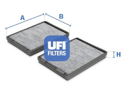 Filtre à air d'habitacle UFI 54.108.00