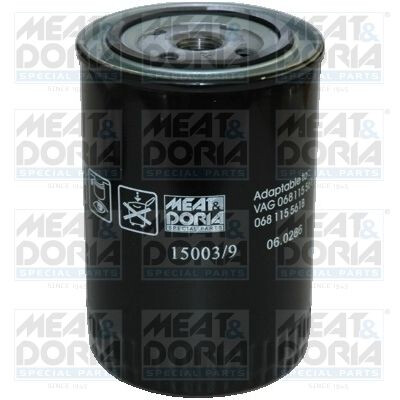 Filtre à huile MEAT &amp; DORIA 15003/9