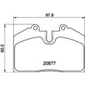 Kit de plaquettes de frein, frein à disque
