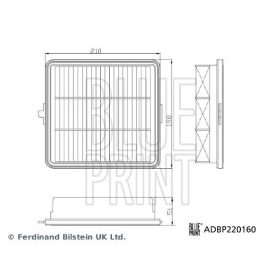 Filtre à air Blueprint ADBP220160