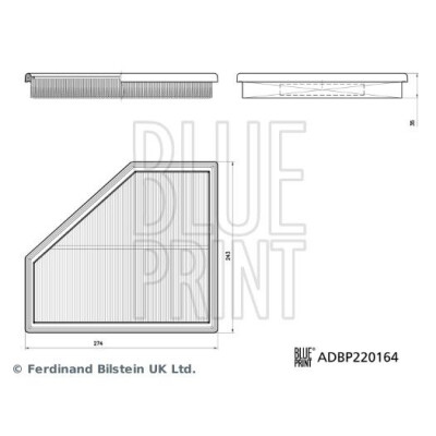 Filtre à air Blueprint ADBP220164