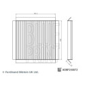 Filtre, air de l'habitacle