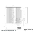 Filtre, air de l'habitacle