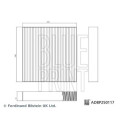 Filtre, air de l'habitacle
