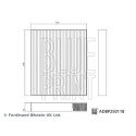 Filtre, air de l'habitacle
