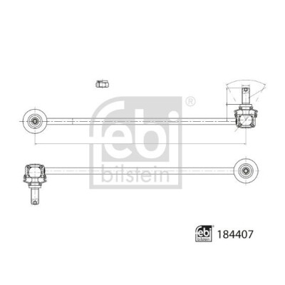 Entretoise/tige, stabilisateur