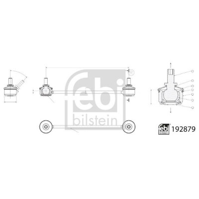 Entretoise/tige, stabilisateur
