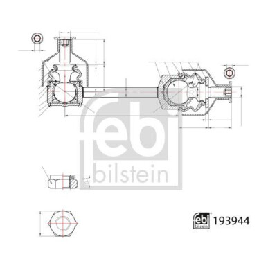 Entretoise/tige, stabilisateur