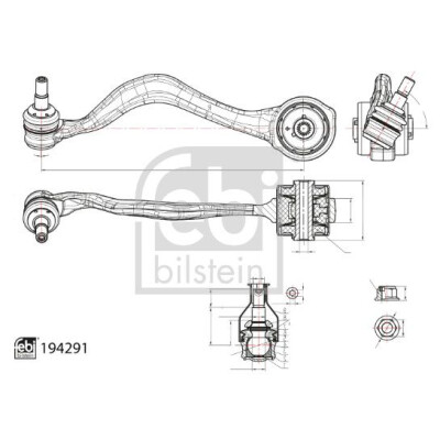 Bras de liaison, suspension de roue